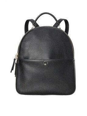 Kate Spade New York Polly Medium Leather Backpack with Spade Logo